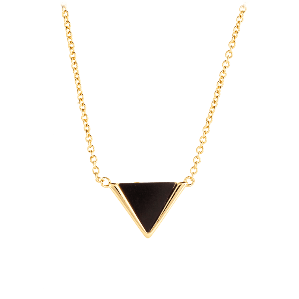 Yellow Gold with Black Onyx