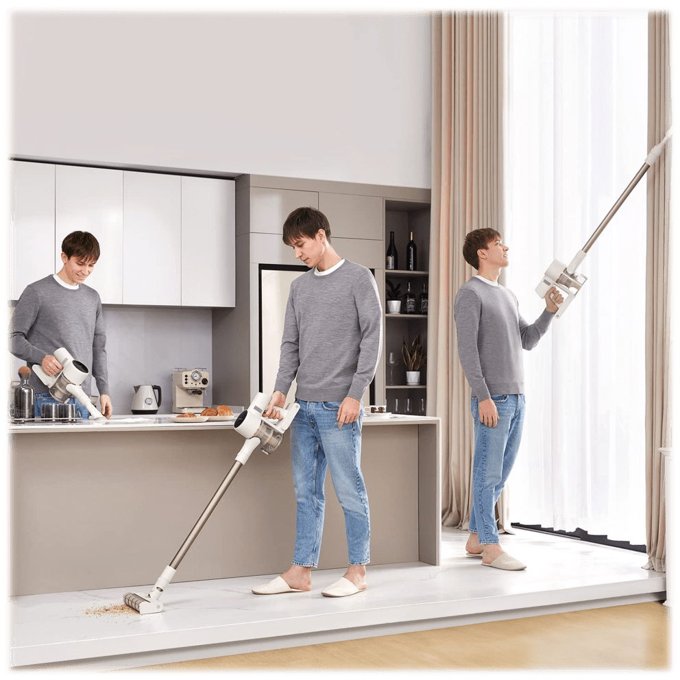 Weighs just 6.6 lbs, making it easy to carry & maneuver around furniture & tight spaces