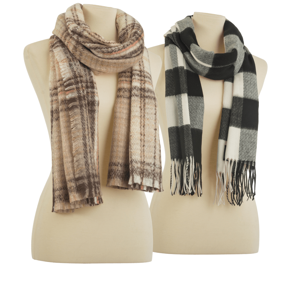 Taupe and Black/White