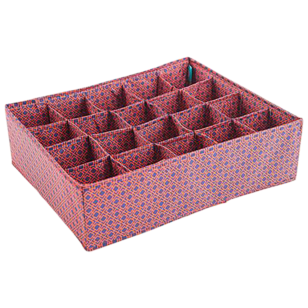 Panty and Sock Organizer: Navy Orange Chain