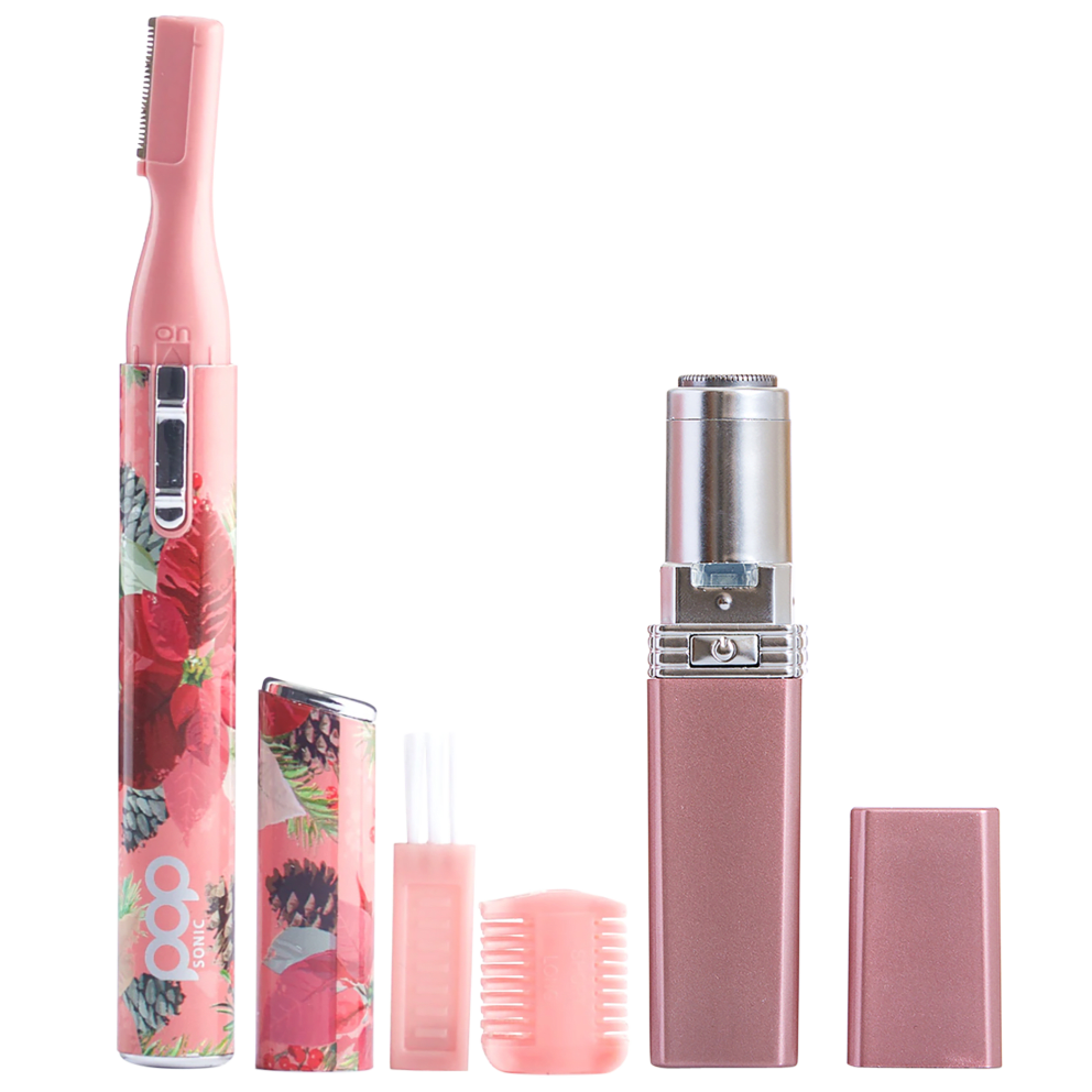 Rose Gold Smoothie + Pink Floral Trimmer