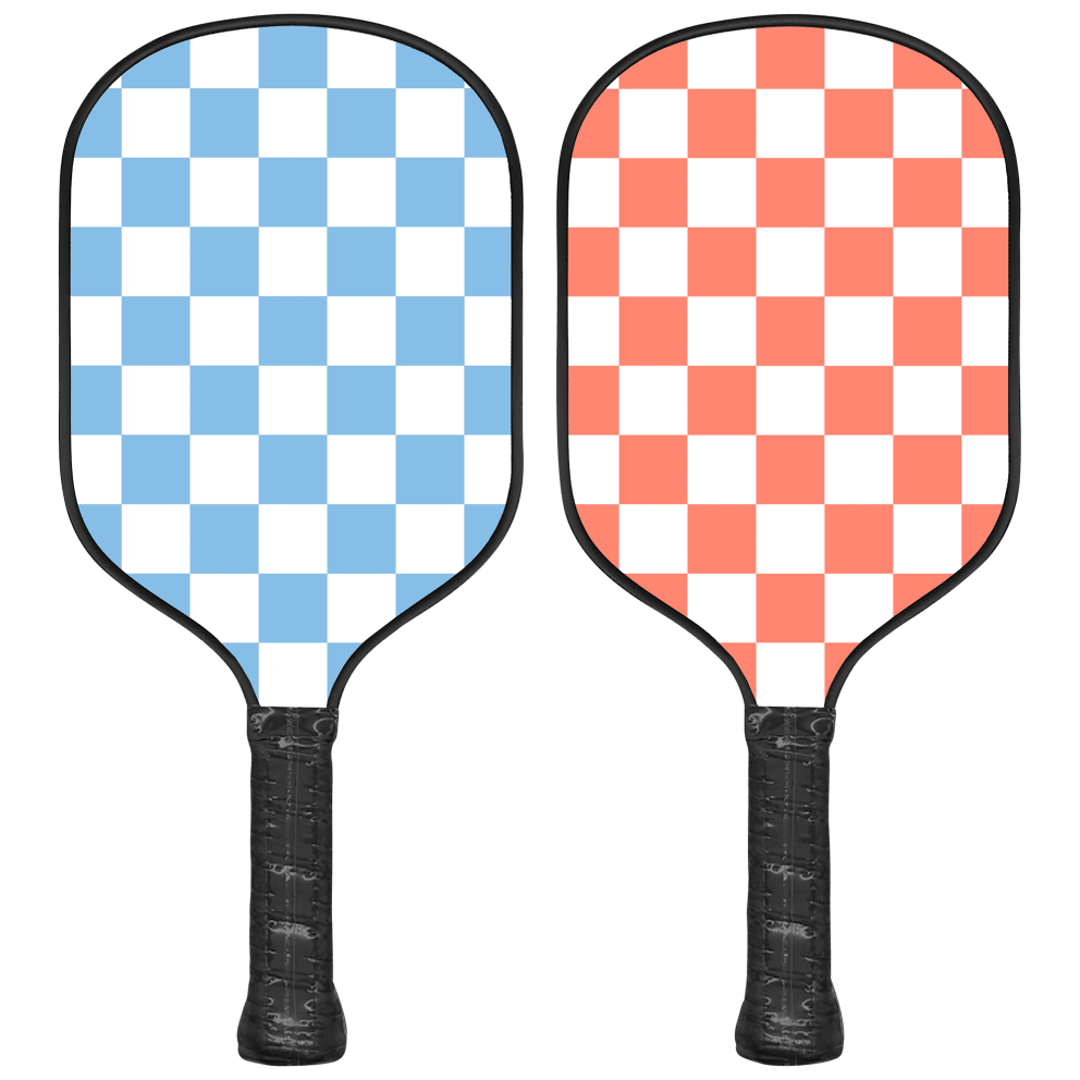 Tonal Blues/Checkers & Pink/Orange Checkers