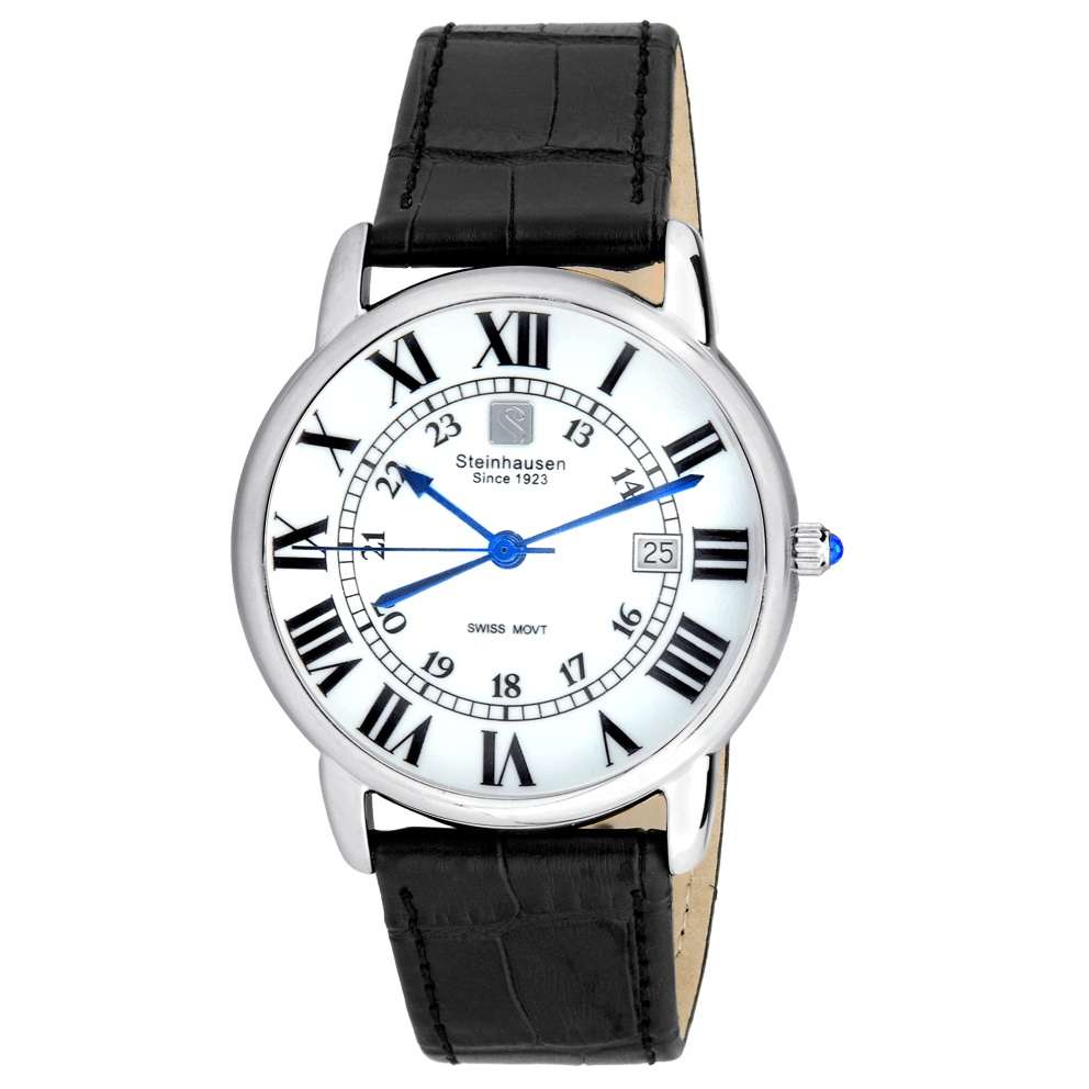 #S0718 (Silver-Case | White-Dial | Black-Band)