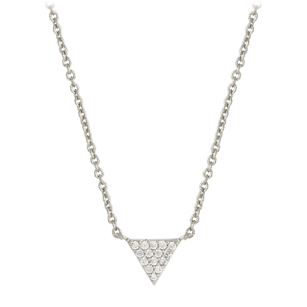 White Gold Clear Stone