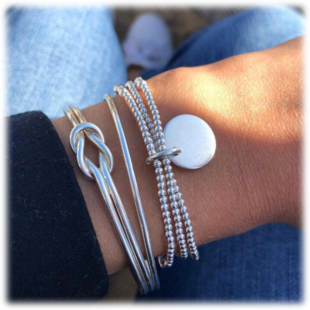 Set: Beaded Loveknot