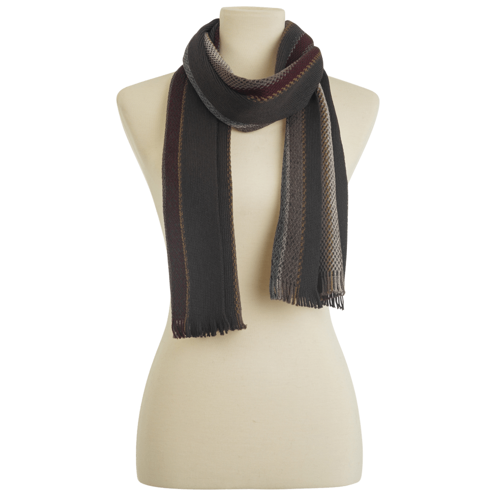 Wool Scarf Taupe Multi