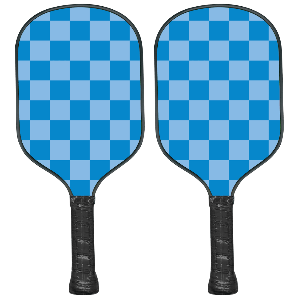 Blue Checkered Print