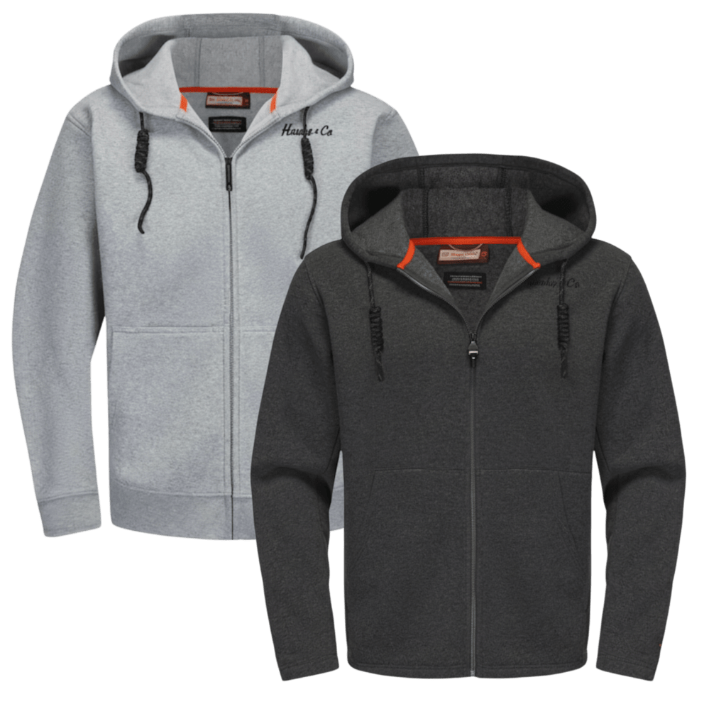 Light Heather Grey & Medium Grey Heather