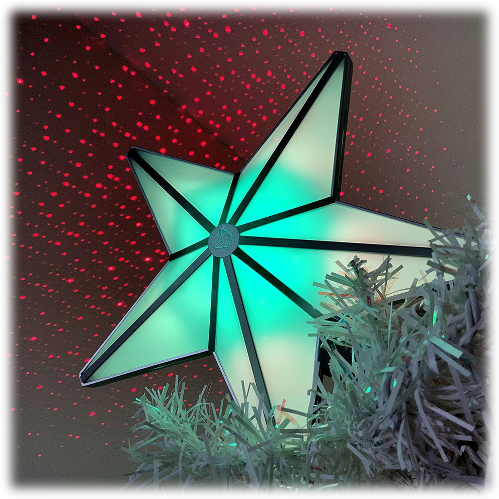 Silver Trim / Red Stars