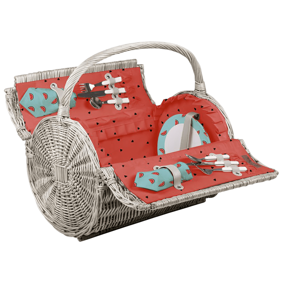 Watermelon Collection Barrel Picnic Basket