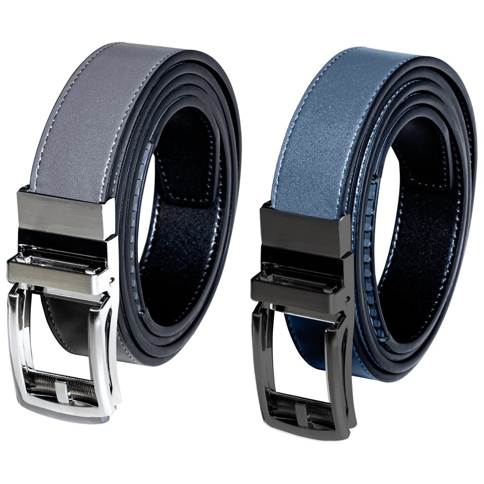 Black/Grey Strap with Silver Buckle & Black/Navy Strap with Black Buckle