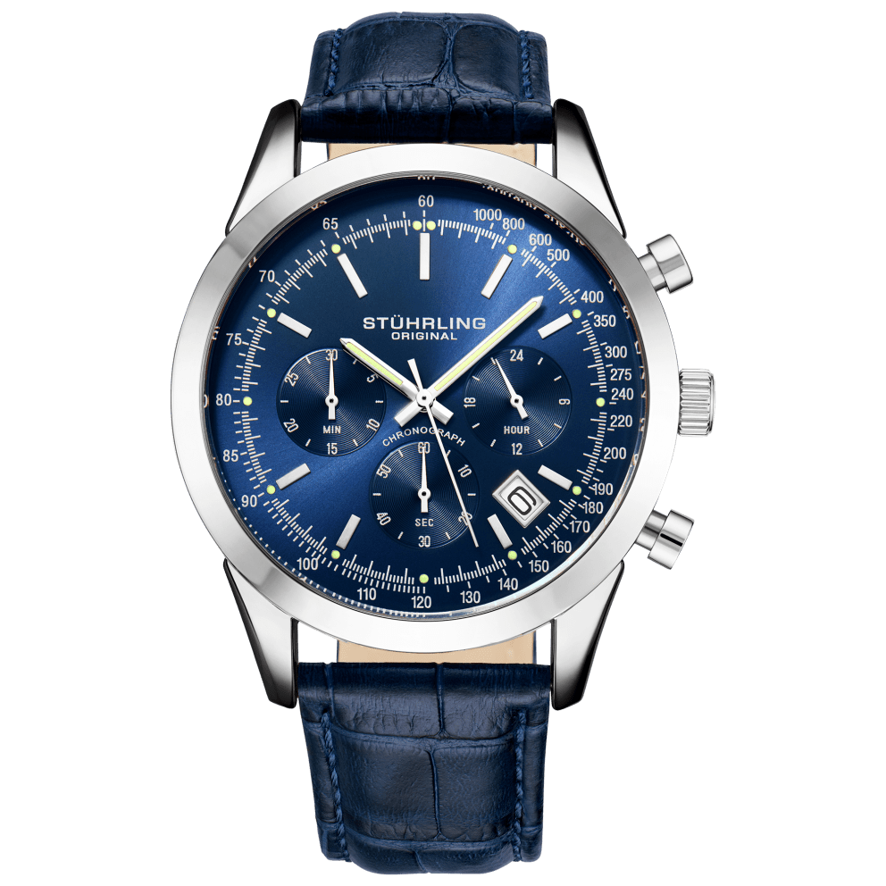 Silver/Blue