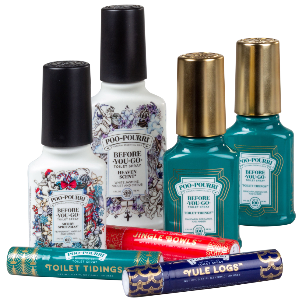 7-Pack: Poo-Pourri Holiday Home & Away Set
