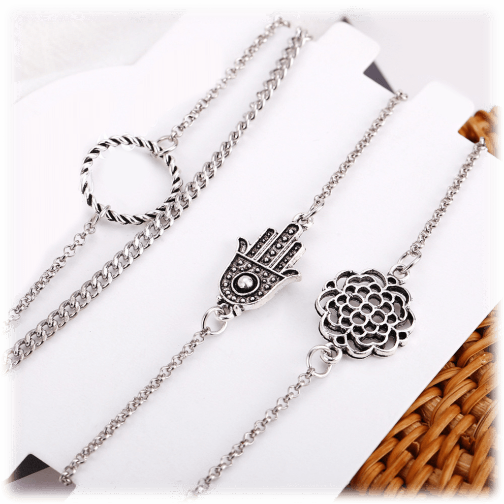 Set: Hamsa Twisted Knot