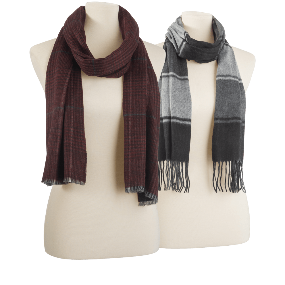 Wine Plaid or Grey Dark/Light Plaid