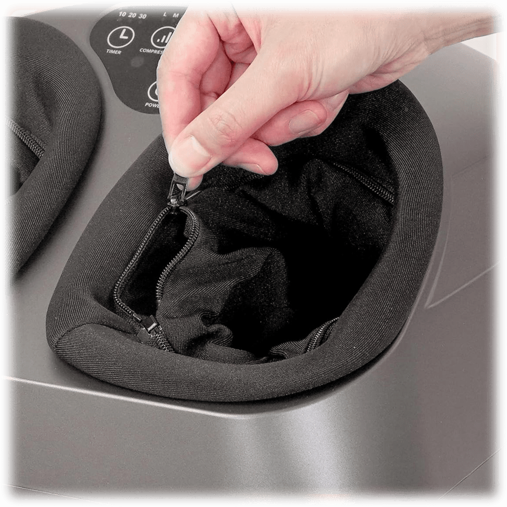 The zippered lining allows for easy cleaning & maintenance