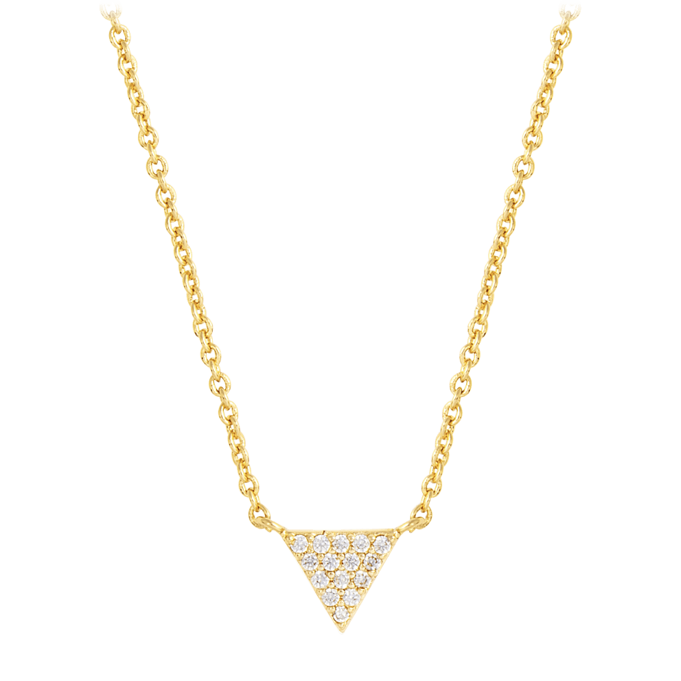 Yellow Gold Clear Stone