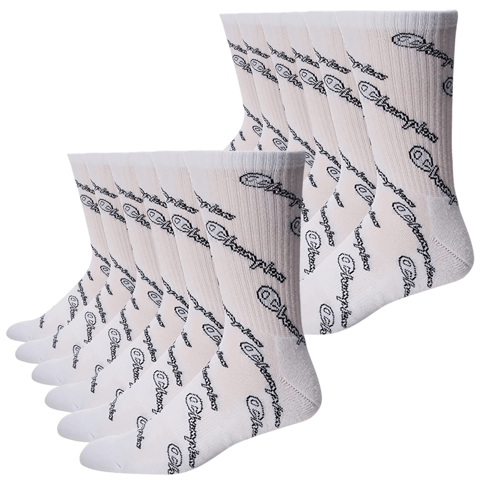 White Script 6-Pack