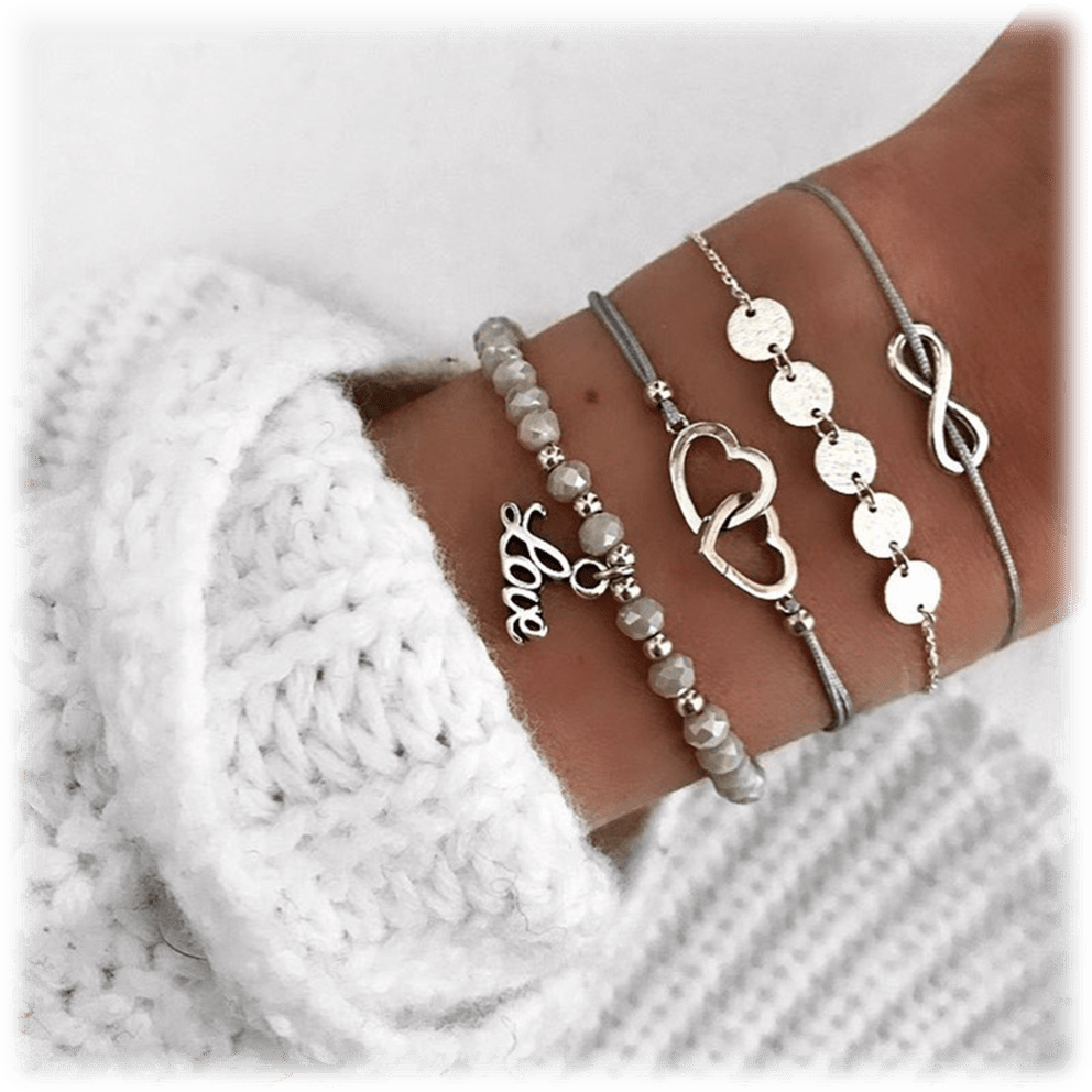 Set: White Sleek Minimalist