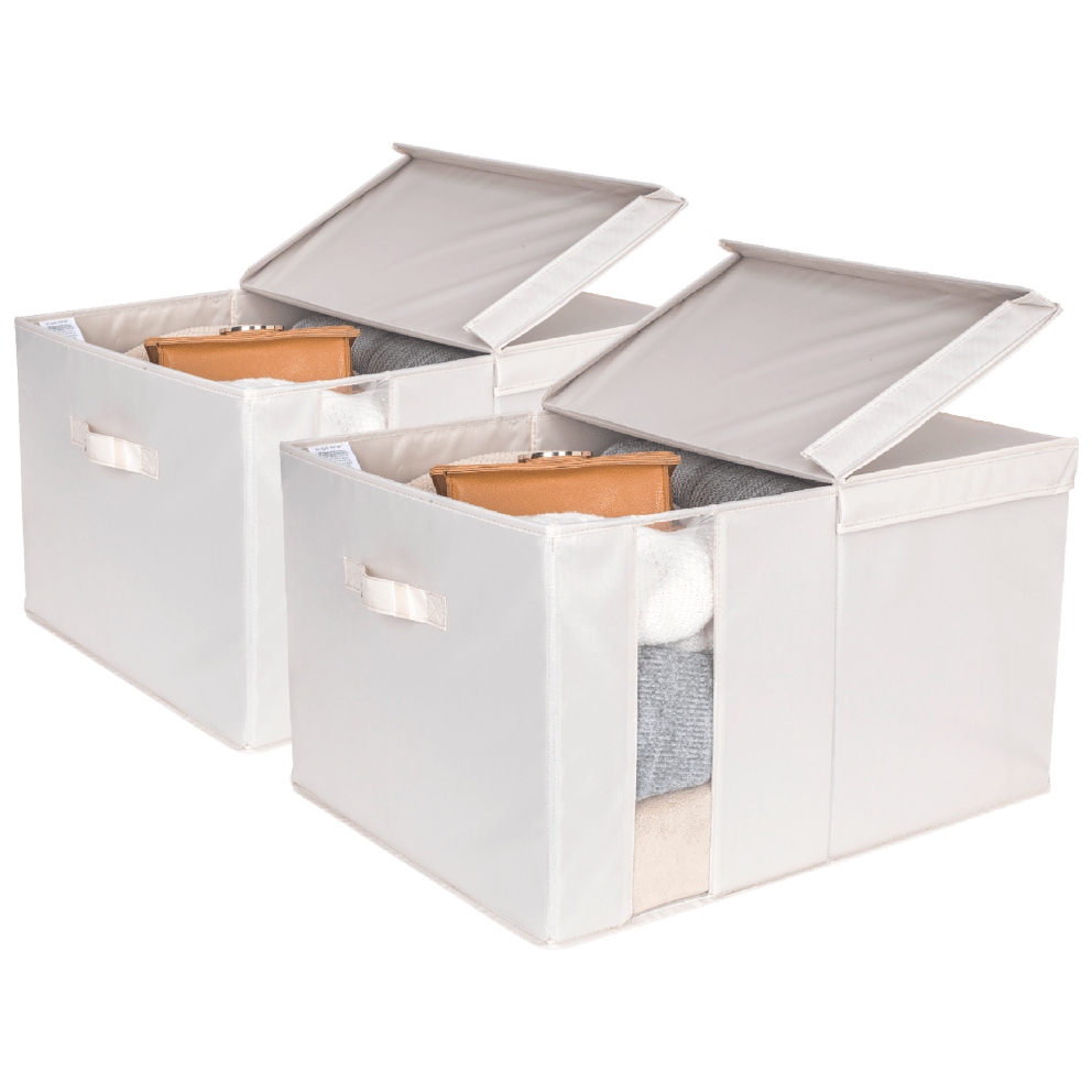 2 Jumbo Storage Bins - Charcoal