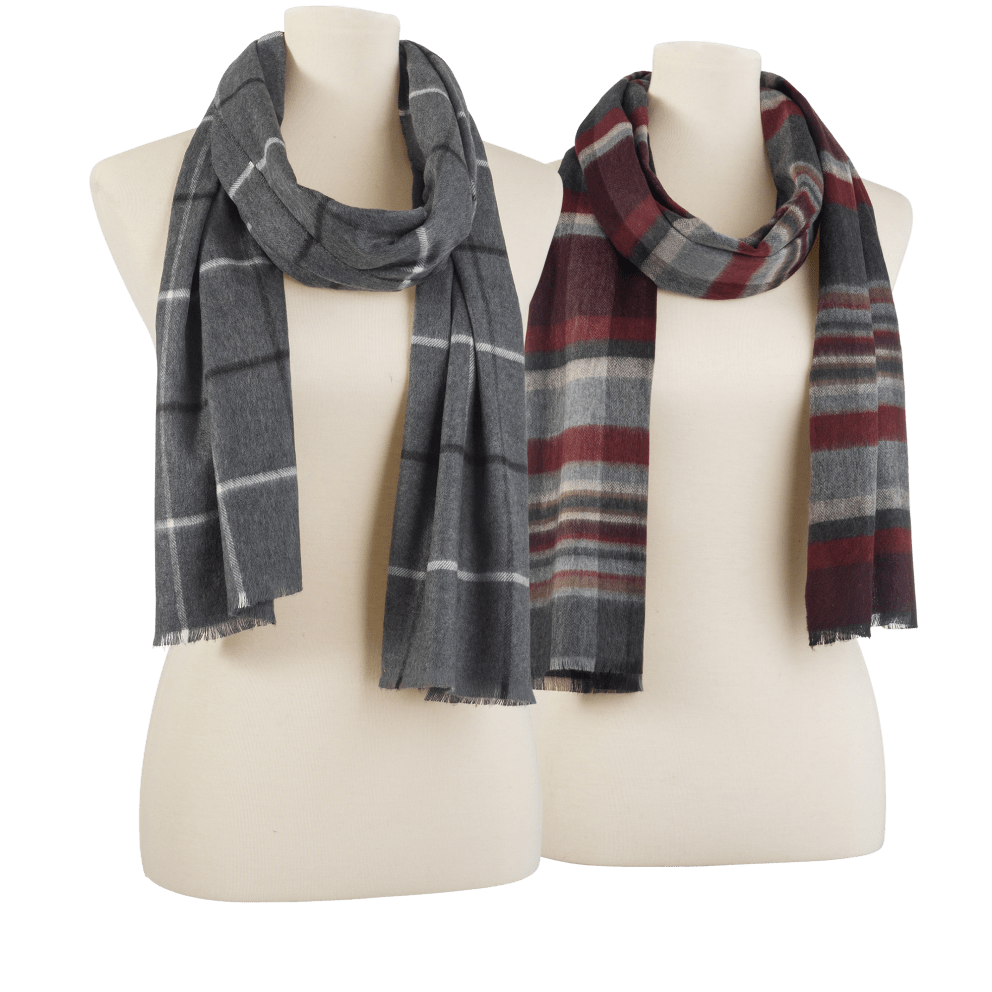 Grey or Burgundy/Grey Plaid