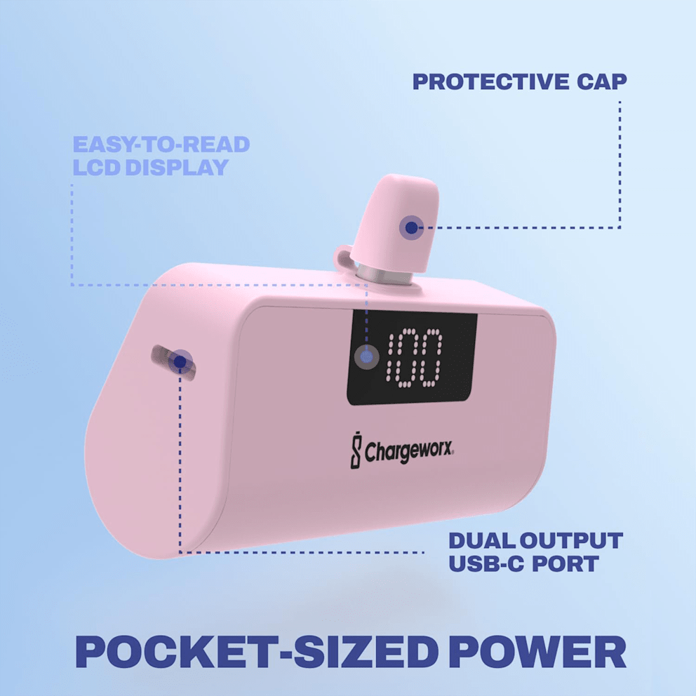 LCD display keeps battery level easy to check