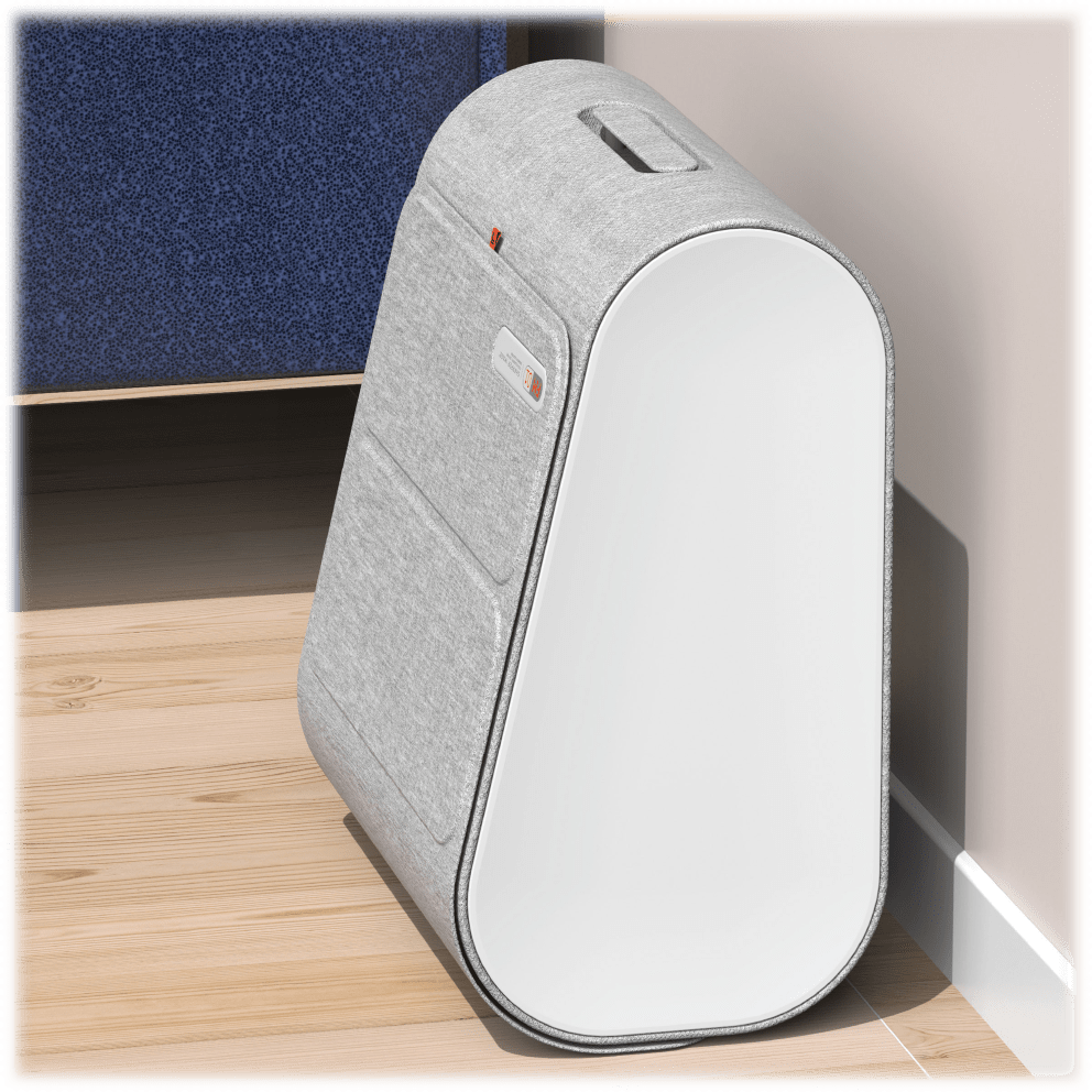 Magnetic cover to stylishly display the massager while keeping the inside clean from dust and debris