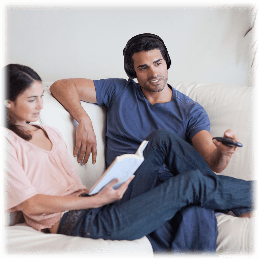 Watch TV while your partner reads