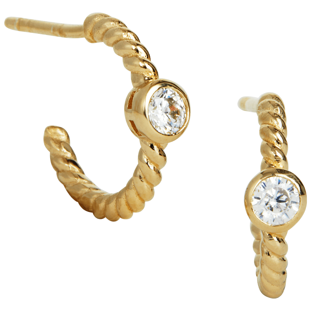 18K Yellow Gold Over Sterling