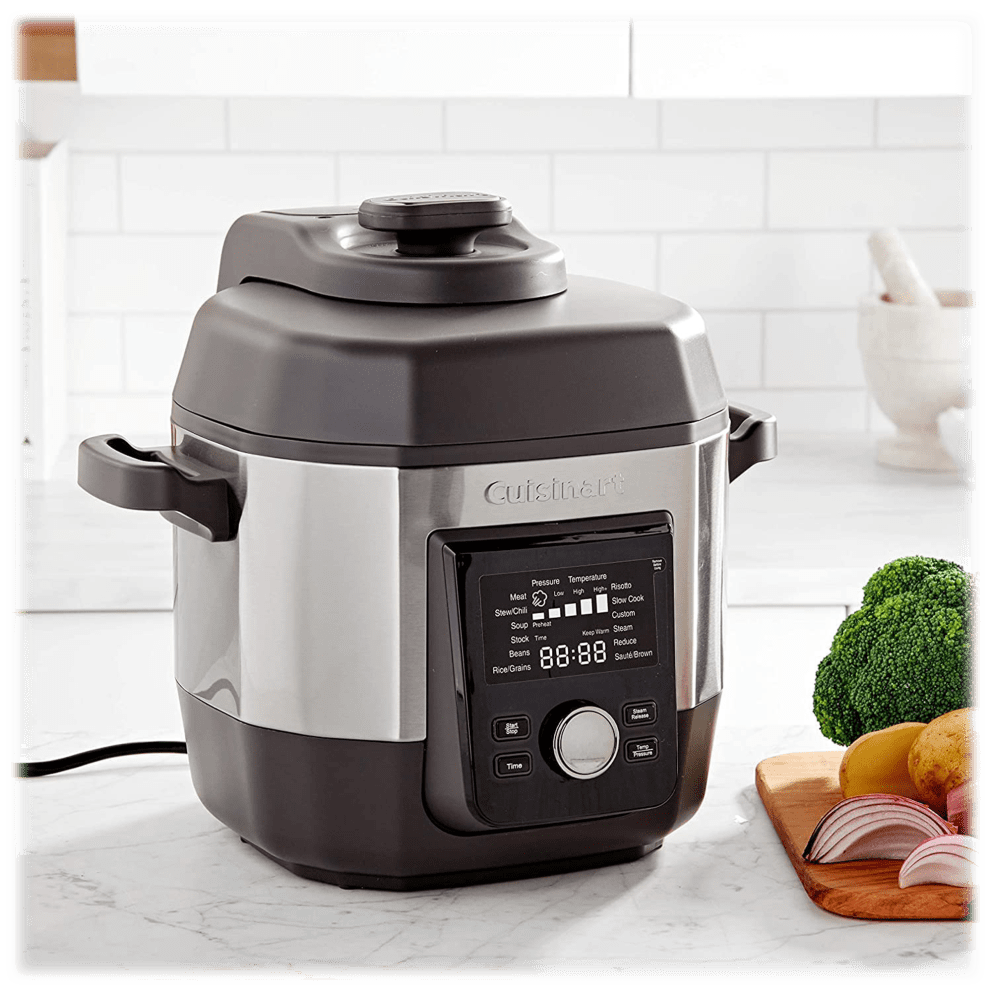6-Quart capacity with a max pressure setting up to 15 psi helping this pressure cooker to cook faster and more efficiently than similar models