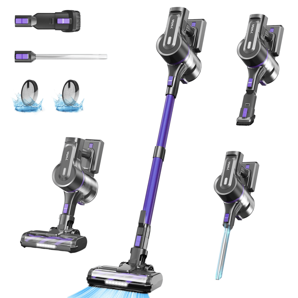 Lightweight stick design is easy to maneuver around the home