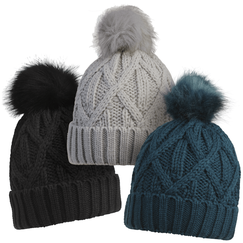Black-Frost-Navy with Pom