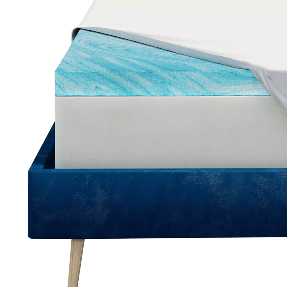 Layered foam construction delivers supportive, cushioned comfort