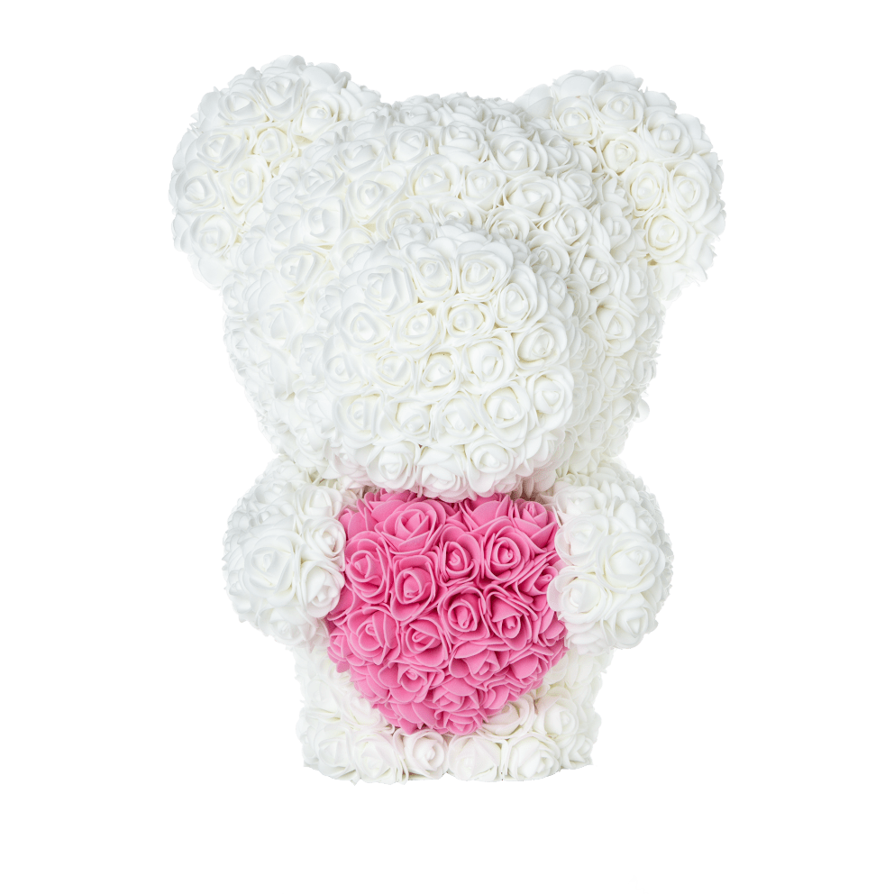 White w/ Pink Heart