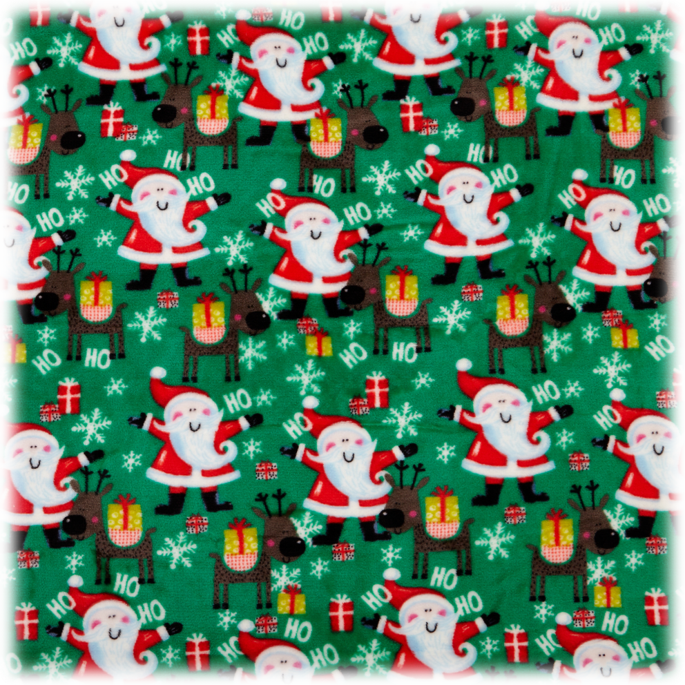 Green Joyful Santa