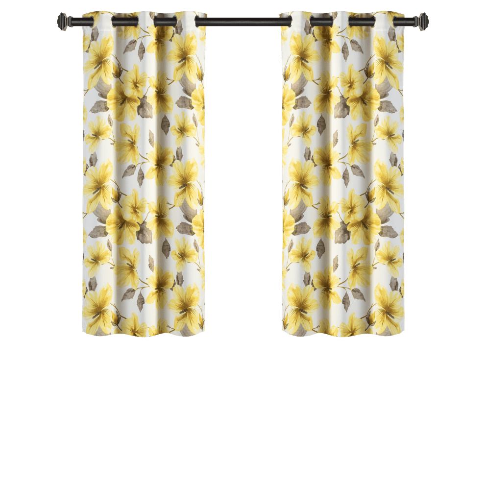 Yellow Floral 63"
