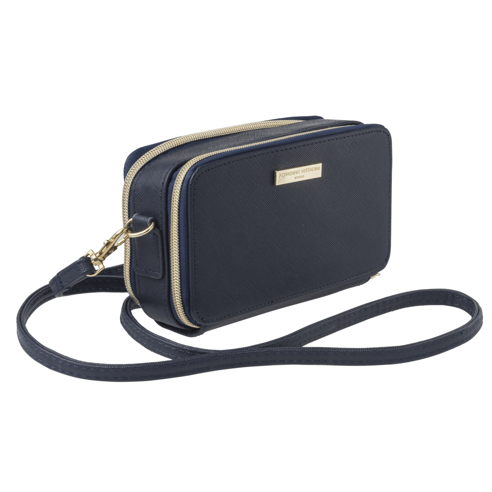 Navy Saffiano