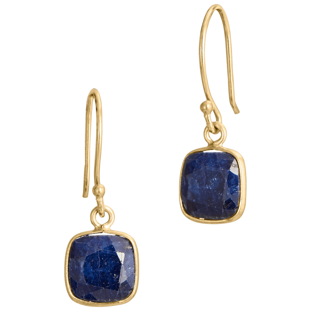 Blue Sapphire with 18K Gold Vermeil