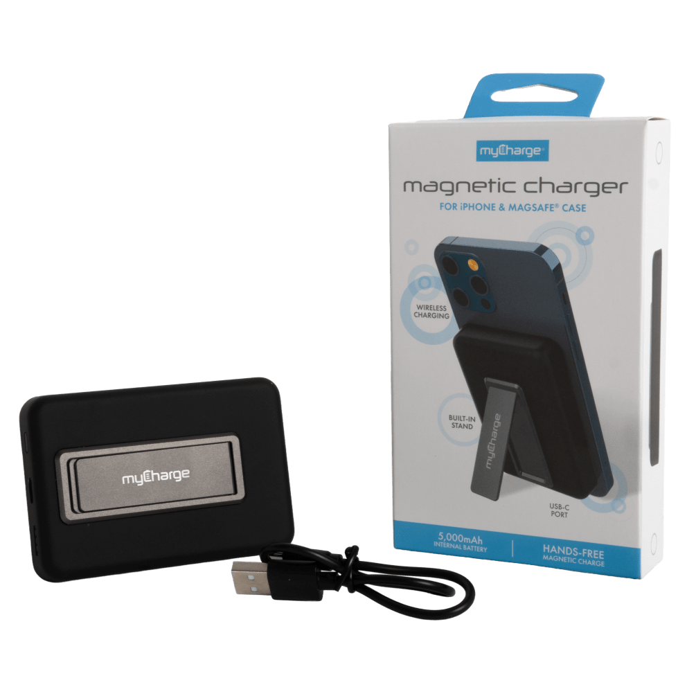 Soporte integrado para ver videos o hacer FaceTime mientras cargas sin cables.