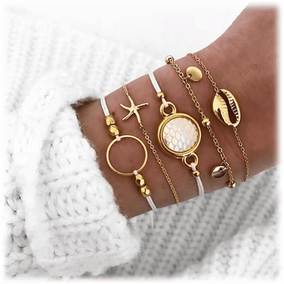 Set: Opal Seashell