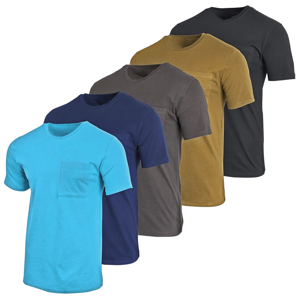 Set 3: Aqua Blue, Navy, Charcoal, Rust, Black