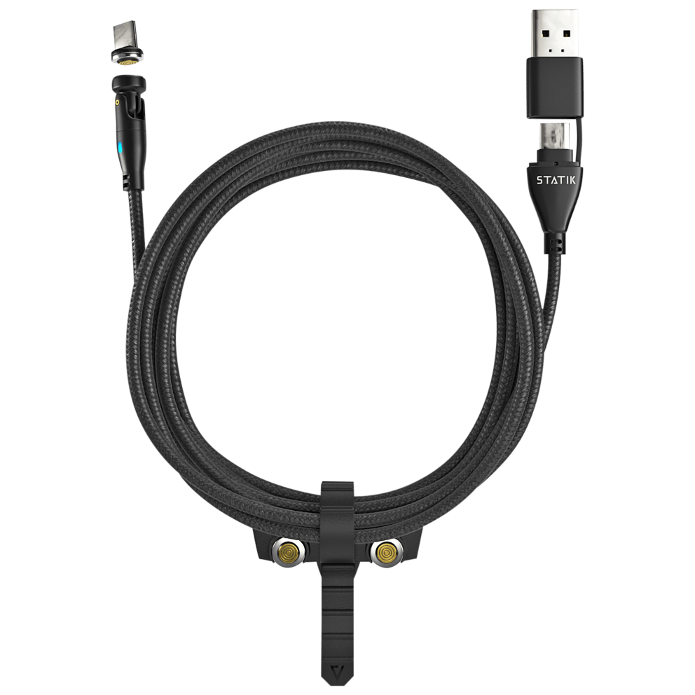 Generous 6-foot length for added convenience, allowing freedom of movement while charging