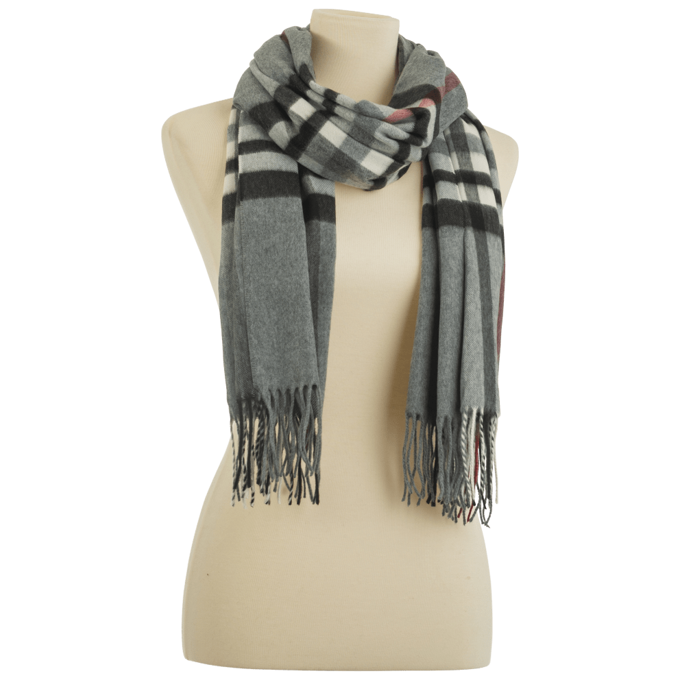 Rectangular Blanket Wrap Scarf Grey