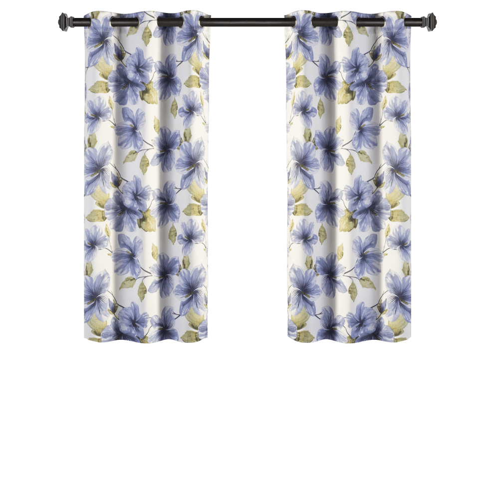 Blue Floral 63"