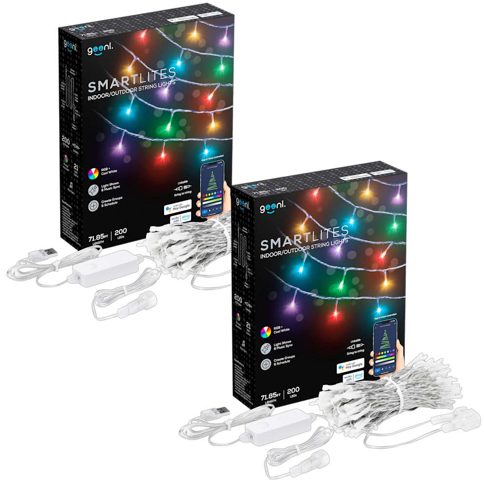Indoor / Outdoor String Lights (71.85ft / 200 LEDs)