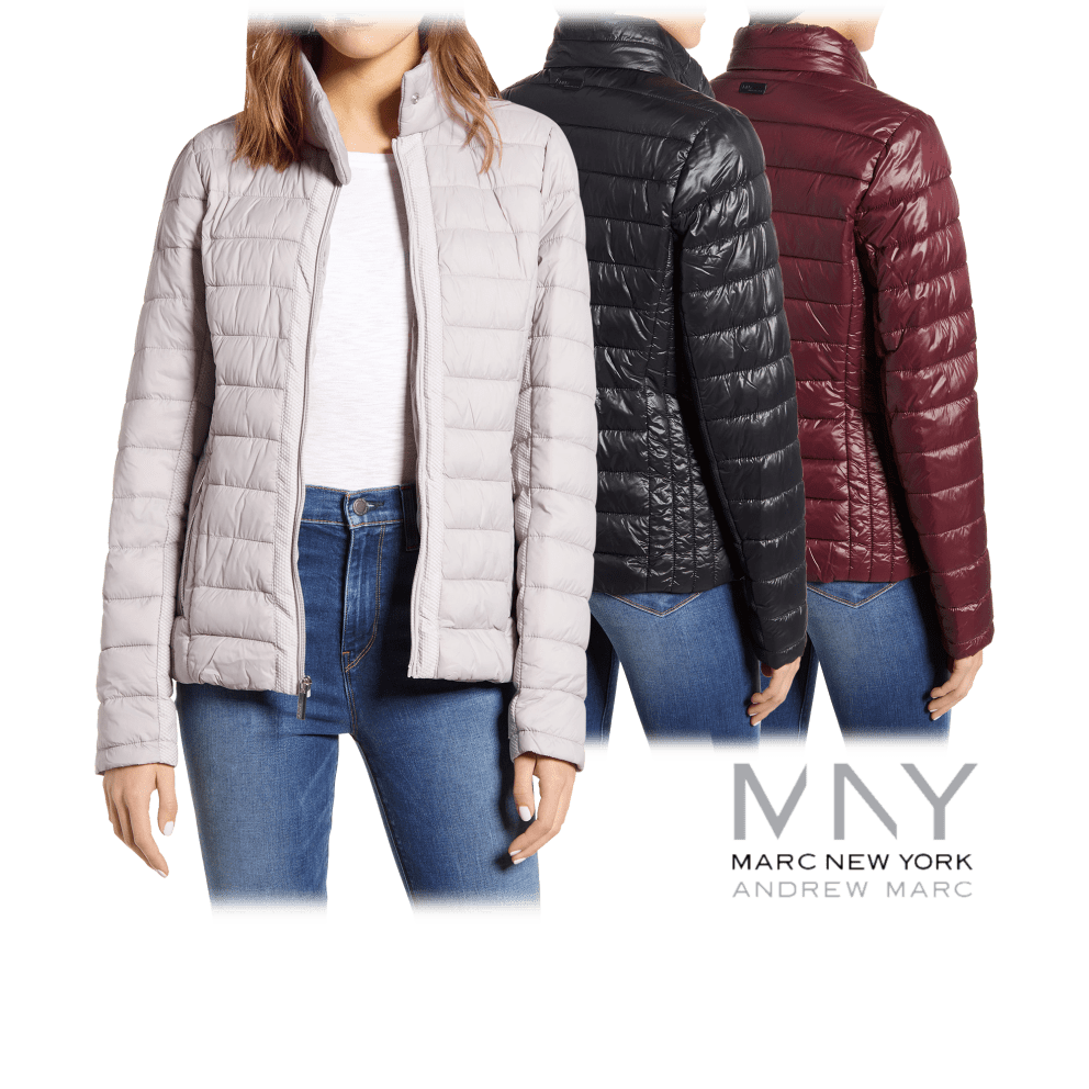 Marc New York Performance Packable Jacket With Mesh Inserts