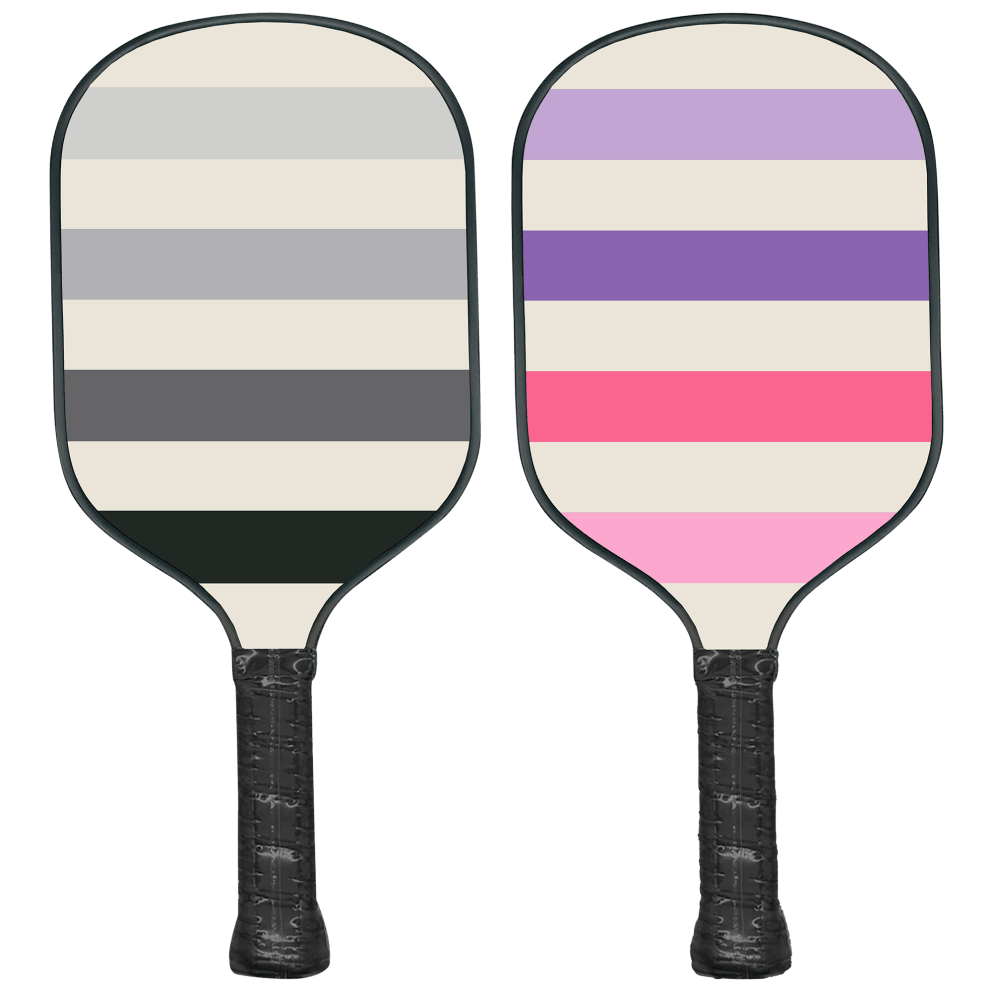 Black/White Multi Stripe & Pink/Purple
