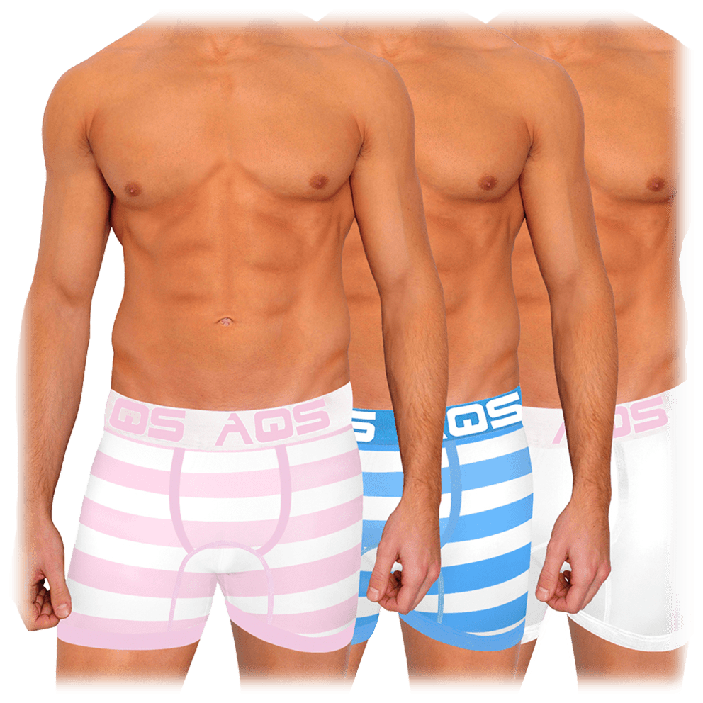 Pink Stripes/Blue Stripes/White