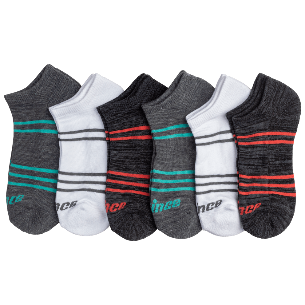 Low Cut Peach/Turq/Grey Stripes