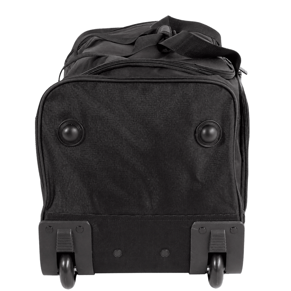 Protective corner guards help reduce wear during travel.